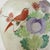 Wood Famille Rose Antique Porcelain Vase Lamp With Bird and Floral Motif on Wood Base For Sale - Image 7 of 16