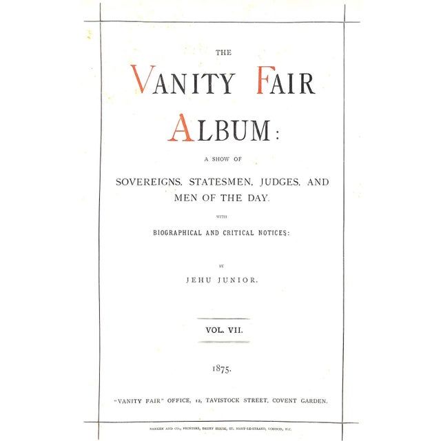"Vanity Fair Album Seventh Series" 1875 June, Jehu For Sale - Image 17 of 18