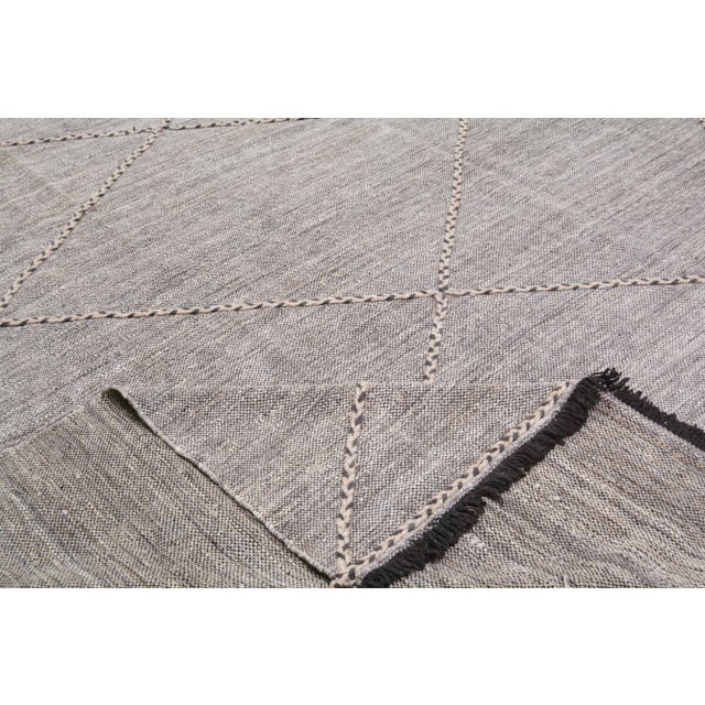 1990s Moroccan Hand Knotted Azilal Rug With Soft Texture,10'X13'2" For Sale In New York - Image 6 of 7