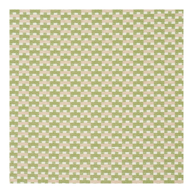 Sample - Schumacher Thatcher Performance Fabric In Green For Sale