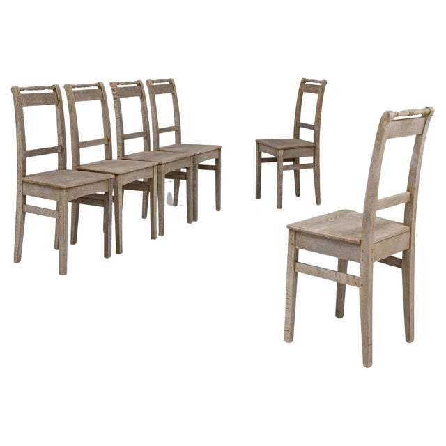 1900s French Oak Dining Chairs - Set of 6 For Sale - Image 15 of 18