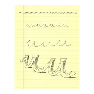 1990s 'U' From 'Hockney's Alphabet' by David Hockney For Sale