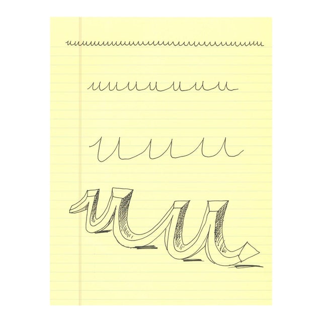 1990s 'U' From 'Hockney's Alphabet' by David Hockney For Sale
