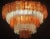 Amber and Ice Color Murano Glass Chandeliers or Flush Mounts, 1970, Set of 2 For Sale - Image 3 of 18