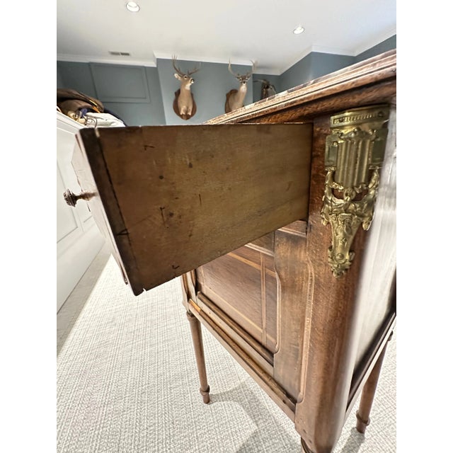 Antique Marble Top Side Table For Sale - Image 4 of 7