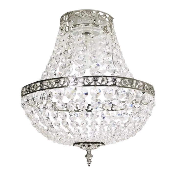 Empire Style Nickel Bathroom Chandelier Chairish