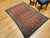 Vintage Persian Malayer Area Rug, Hand-Knotted Wool, Geometric Pattern, 4x6, Red & Blue For Sale - Image 12 of 14