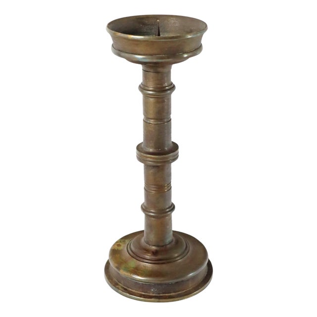 Large Art Deco Bronze Candleholder, Germany, 1930s For Sale