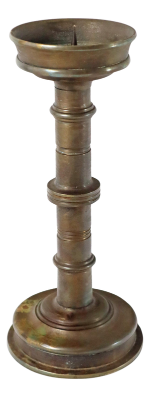 Large Art Deco Bronze Candleholder, Germany, 1930s