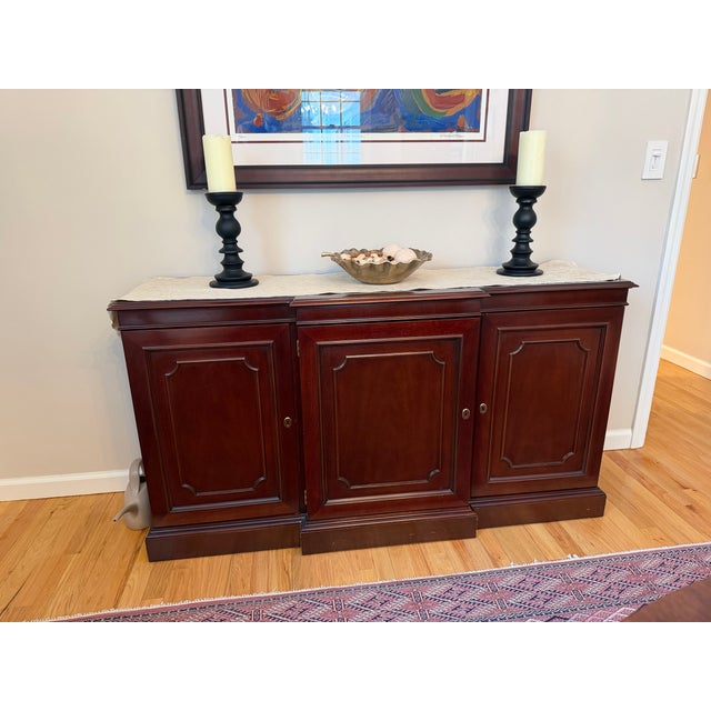 1990s 1990s Kindel Furniture Federal Style Mahogany Sideboard / Buffet For Sale - Image 5 of 5