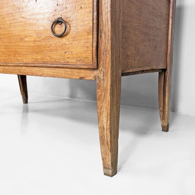 Italian Wooden Chest of Drawers with Iron Handles, 1930s For Sale - Image 14 of 18
