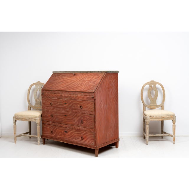 Early 19th Century Swedish Folk Art Secretaire For Sale - Image 5 of 18