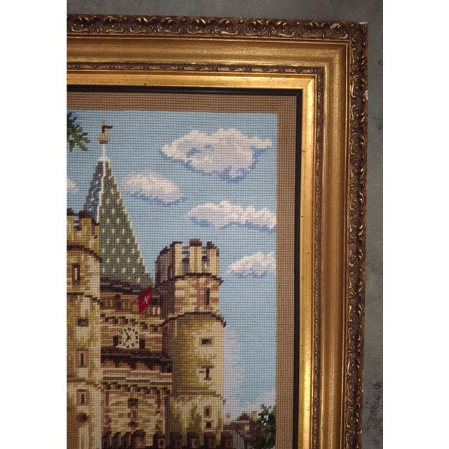 Rosemary Pipkin Jackson (American 20th Century) Old Gate in Basel, Needlework Panel, Signed For Sale - Image 4 of 10