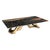 "Pagina" Coffee Table With Bronze and Golden Cobra Marble, Handmade For Sale - Image 4 of 8