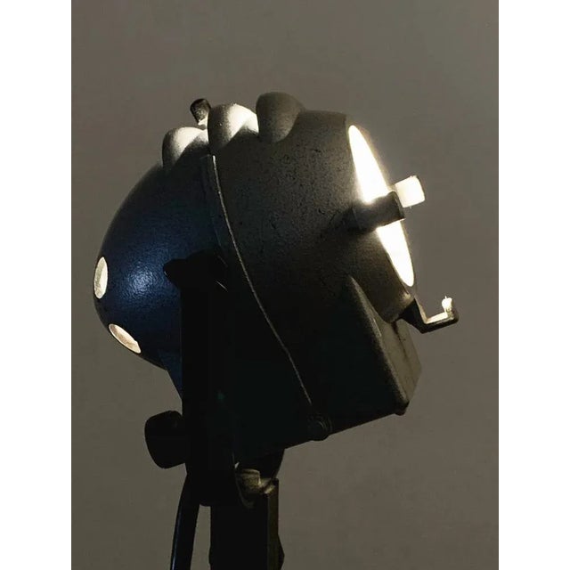 Industrial Tripod Floor Lamp with Spotlight, 1950s For Sale - Image 14 of 18