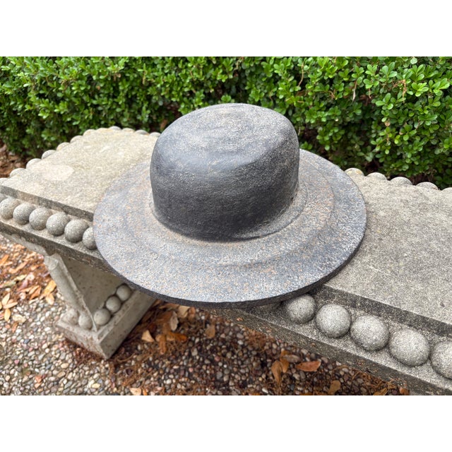 1920s 1920s Argentine Cast Iron Gaucho Hat Form For Sale - Image 5 of 10