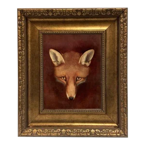 "Renard the Fox Head" After Reinagle Contemporary Reproduction Print on Canvas, Framed