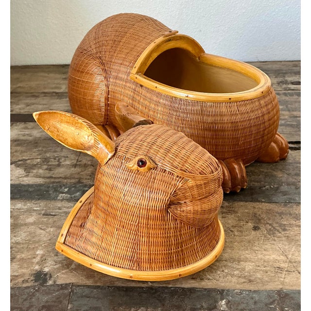 Folk Art Vintage Shanghai Handicrafts Rabbit For Sale - Image 3 of 12