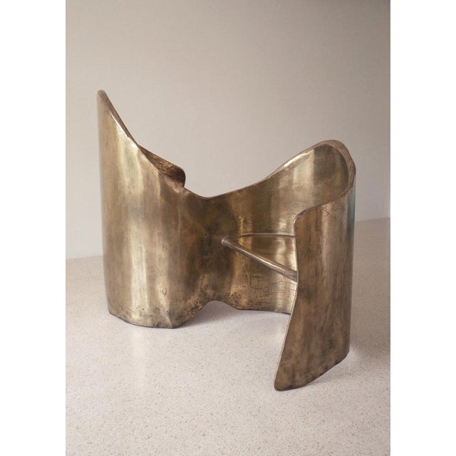 Toi & Moi Loveseat in Polished Brass Resin Over Inox by Atelier Ellery For Sale - Image 10 of 12