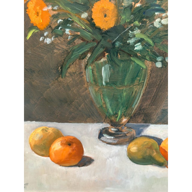 Arne Ericson, Floral Still Life, 1967, Oil Painting on Panel, Framed For Sale - Image 8 of 18