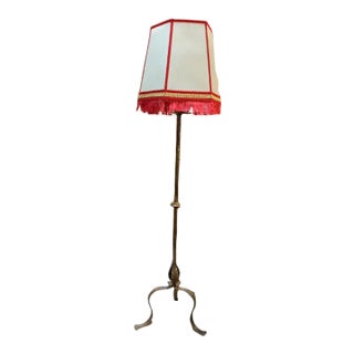 Wrought Iron Floor Lamp, 1960s For Sale
