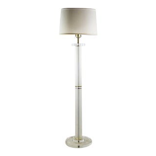 1970 Mid-Century Modern Lucite Floor Lamp For Sale