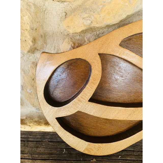Vintage Scandinavian Wood Fish Sculpture by A. Hiben, 1977 For Sale - Image 9 of 16