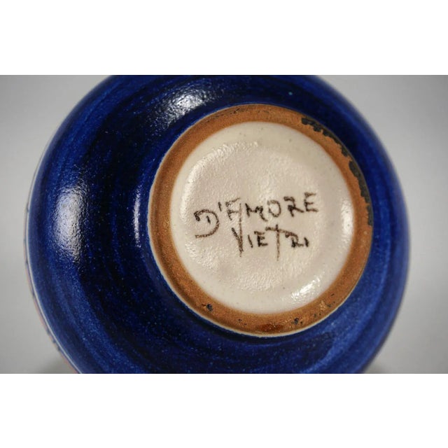1970s Ceramic Vase by Luigi Damore for Vietri, Italy, 1970s For Sale - Image 5 of 9