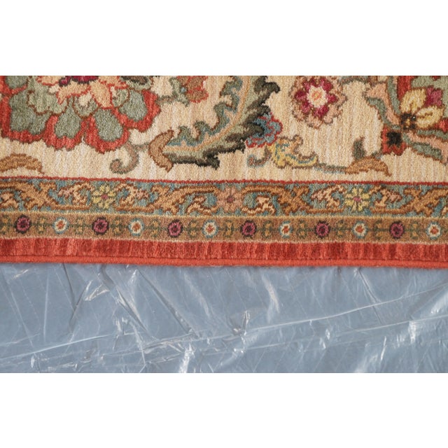 Red Karastan Ashara 100% Wool Red Agra Acanthus Palmette 549 Area Rug Carpet 9 X 12 For Sale - Image 8 of 15