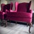 Late 20th Century Drexel Heritage Burgundy Wine Queen Anne Wingback Accent Chairs For Sale - Image 18 of 18