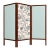 Three-Panel Screen in Brazilian Rosewood & Upholstered Fabrics by Sergio Rodrigues, 1960s For Sale