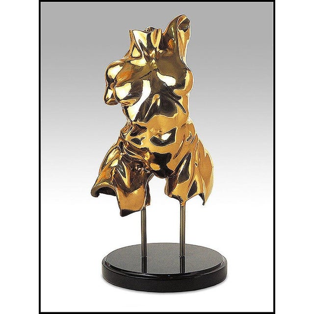 The sculpture is of impressive craftsmanship and size, measuring approximately 25"h x 14", is in excellent condition...