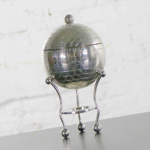 Victorian Latham & Morton Silver Plate Egg Warmer Globe Orb Shape Victorian For Sale - Image 3 of 13