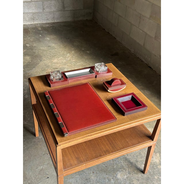 1940s Paul Dupré-Lafon for Hermès Rare Desk Pieces- Set of 4 For Sale