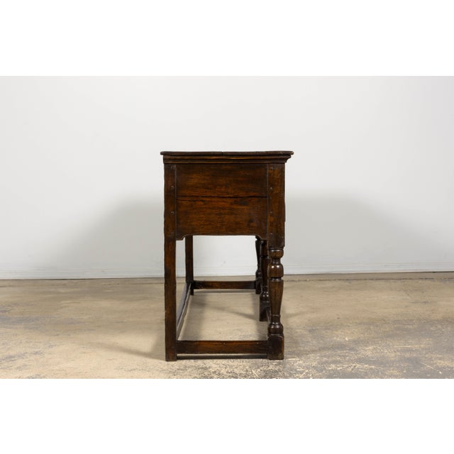 Late 18th Century English Oak Dresser Base or Server For Sale - Image 14 of 18