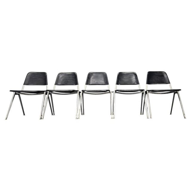 Mid-Century Knoll Stackable Chairs by Don Albinson, 1970s, Set of 5 For Sale - Image 10 of 10