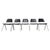 Mid-Century Knoll Stackable Chairs by Don Albinson, 1970s, Set of 5 For Sale - Image 10 of 10