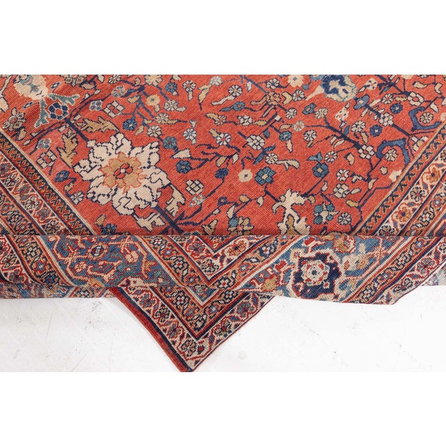 Persian Sultanabad Rug For Sale In New York - Image 6 of 9
