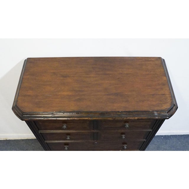 Brown Stanley Furniture Walnut Contemporary Traditional 46" Chest of Drawers 128-13-12 For Sale - Image 8 of 12