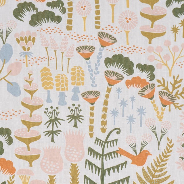 Borastapeter Boråstapeter Hoppmosse Fabric In Ivory And Multi For Sale - Image 4 of 5