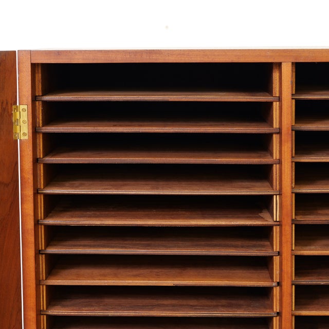 Large 1950s Vintage Draftsmans Storage Cupboard For Sale - Image 4 of 10