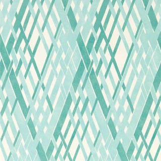 Harlequin Locronan Wallpaper in Aqua/First Light - a Sample For Sale