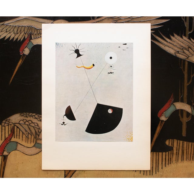 Abstract 1940s After Joan Miró, "Maternity" First Edition Swiss Offset Lithograph For Sale - Image 3 of 7