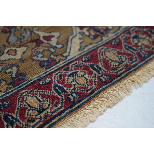 Late 19th Century Late 19th Century Antique Kerman Rug 4'2'' X 6'1'' For Sale - Image 5 of 9