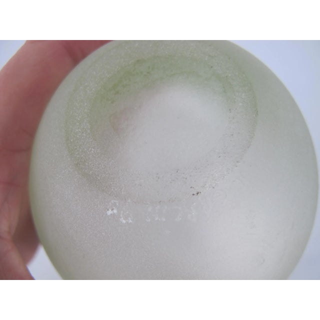 Mid 20th Century Signed Carlin Modern Abstract Bright Mosaic Design Art Glass Bottle For Sale - Image 5 of 7