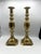 English Antique English Brass "Ace of Diamonds" Diamond Jubilee Candlesticks, Pair, C. 1887 For Sale - Image 3 of 12