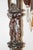 Victorian Antique Art Nouveau Cast Metal 3-Armed Parlor Lamp With Teardrop Crystals For Sale - Image 3 of 13