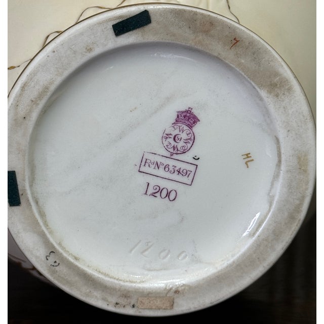 Antique Royal Worcester Porcelain Reticulated Vase With 24 Carat Gold Chrysanthemum Decoration, Aesthetic Movement C1888 #1200 (The Persian Vase) For Sale - Image 12 of 12