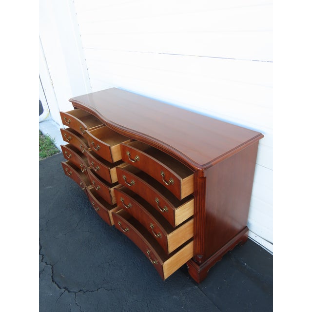 Lexington Mahogany Serpentine Long Dresser 6566 For Sale In Miami - Image 6 of 18
