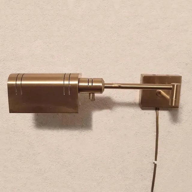 Hollywood Regency Style Brass Floor Lamp from Knapstein, 1970s For Sale - Image 4 of 4